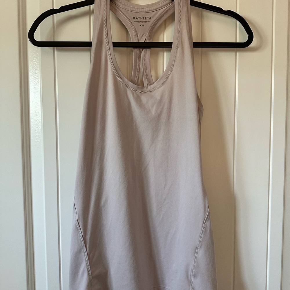 Athleta Women's Pale Pink Athletic Sports Racerback Tank Top